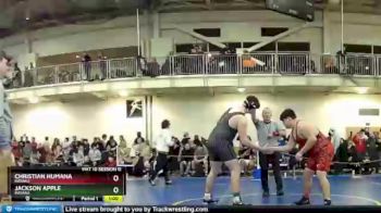 285 lbs Cons. Round 1 - Christian Humana, Indiana vs Jackson Apple, Indiana