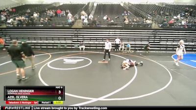 116 lbs 5th Place Match - Azel Olvera, Jordan High School vs Logan Heninger, Herriman High School