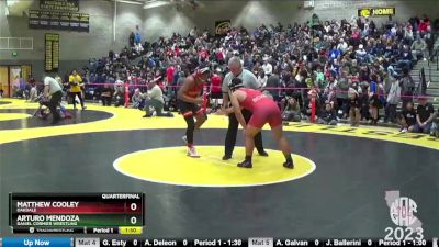 185 lbs Quarterfinal - Matthew Cooley, Oakdale vs Arturo Mendoza, Daniel Cormier Wrestling