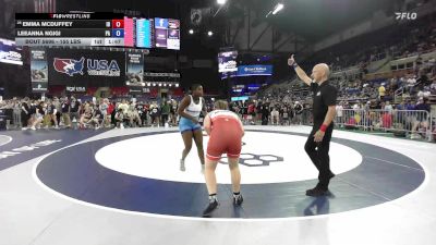 155 lbs Cons. Rd Of 64 - Emma McDuffey, ID vs Leeanna Ngigi, PA