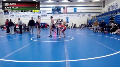 157 lbs Champ. Round 2 - Ezra Gates, Grove vs Blaine Miller, Barnsdall