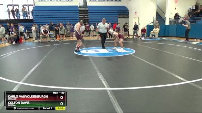 149 lbs Quarterfinal - Carlo VanVolkenburgh, Chicago vs Colton Davis, Eureka