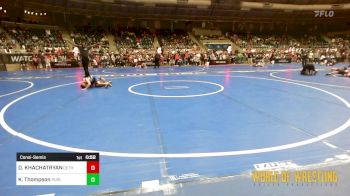 61 lbs Consolation - DANIEL KHACHATRYAN, Dethrone vs Kal Thompson, Purler Wrestling, Inc