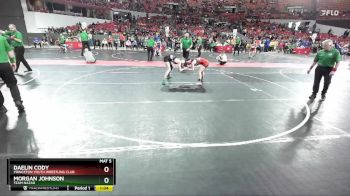 115 lbs 1st Place Match - Morgan Johnson, Team Nazar vs Daelin Cody, Princeton Youth Wrestling Club