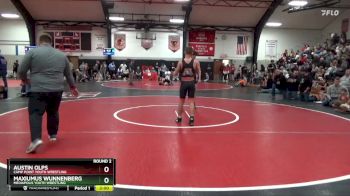 Round 2 - Austin Olps, Camp Point Youth Wrestling vs Maxiumus Wunnenberg, Mediapolis Youth Wrestling