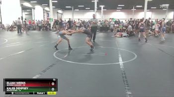 72 lbs Round 2 (4 Team) - Elijah Weeks, Quaker Maroon vs Kaleb Dempsey, Revolution