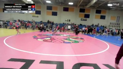 55 lbs Champ. Round 1 - Lucia Stockdale, Bonners Ferry Wrestling Club vs Wrenley Reynolds, 208 Badgers Wrestling Club
