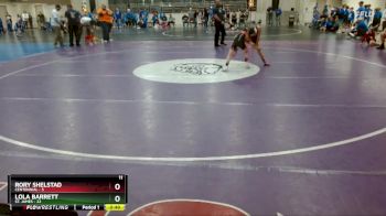 70 lbs Quarterfinals (8 Team) - Rory Shelstad, Centennial vs Lola Barrett, St. James