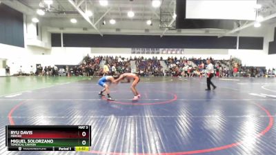 113 lbs Champ. Round 1 - Miguel Solorzano, Temescal Canyon vs Ryu Davis, Merced