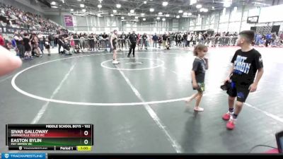 102 lbs Champ. Round 1 - Sivar Galloway, Grangeville Youth WC vs Easton Bylin, Mat Demon WC