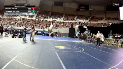 152-D2 Quarterfinal - Olivia Velez, Sahuarita vs Kiarah Taylor, Desert Sunrise High School