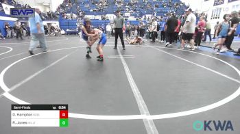 64 lbs Semifinal - Dustin Hampton, Noble Takedown Club vs Rowen Jones, Bridge Creek Youth Wrestling