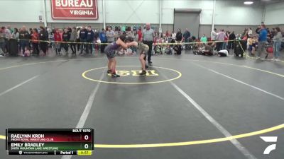 85-89 lbs Round 2 - Raelynn Kroh, Front Royal Wrestling Club vs Emily Bradley, Smith Mountain Lake Wrestling