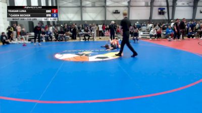 113 lbs Cons. Sub-quarters - Teagan Luna, Beaver Dam Wrestling Club vs Casen Becker, Black Fox Wrestling Academy