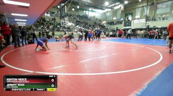132 lbs Quarterfinal - Jeremy Ross, WILL ROGERS vs Ashton Neece, Greenwood High School