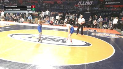3A 190 lbs 1st Place Match - Aaron Stewart, Gurnee (Warren) vs Ryan Rosch, Wheaton (North)