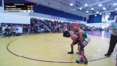 120 lbs Cons. Round 3 - Leo Cabrera-Nava, Murrieta Mesa vs Elias Casas, Cajon