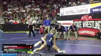 1 lbs Quarterfinal - Kolton Munson, Ogden vs Cael Judisch, Sumner-Fredericksburg