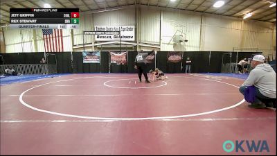 67 lbs Quarterfinal - Jett Griffin, Coalgate Wildcat Wrestling Club vs Rex Stewart, Shelton Wrestling Academy