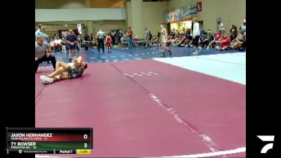 100 lbs Round 1 (6 Team) - Jaxon Hernandez, Team Palmetto State vs Ty Bowser, Predator WC