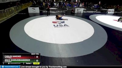 187 lbs Semifinal - Brice Randlegranderson, California vs Carlos Sanchez, California