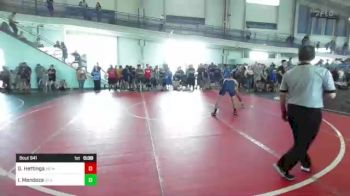 132 lbs Consi Of 16 #2 - Griffin Hettinga, AB Miller vs Isaac Mendoza, Silverback WC