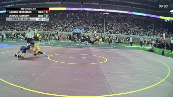 D1-126 lbs Champ. Round 1 - Landon Johnson, Oxford HS vs Hayden Bessinger, Grand Haven HS
