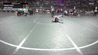 120 lbs Quarterfinal - Franco Liscio, F.l.o.w. vs John Shutte, F.l.o.w.