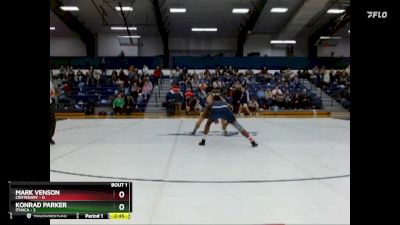 165 lbs Finals (2 Team) - Mark Venson, Centenary vs Konrad Parker, Ithaca