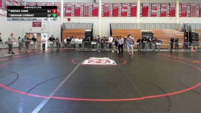 113 lbs Consi Of 8 #2 - Weitao Chen, Boston Latin vs Graham Conway, Saint John's Prep