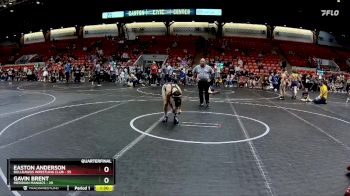 92 lbs Quarterfinal - Gavin Brent, Meridian Maniacs vs Easton Anderson, Bulldawgs Wrestling Club