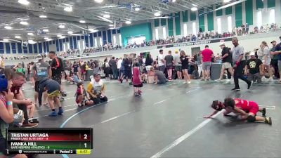 44 lbs Round 4 (10 Team) - Ivanka Hill, Gate Keepers Athletics vs Tristan Urtiaga, Finger Lake Elite Grey