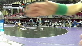 130 lbs Round 5 (6 Team) - Skylie Semken, Crismon High School vs Harmonie Carr, Northwest