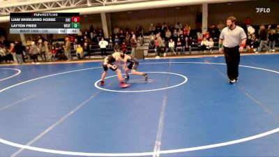 110 lbs Quarterfinal - Liam Whirlwind Horse, Cozad vs Layton Fries, Westridge