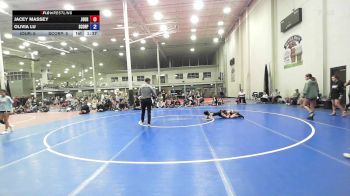 70 lbs Rr Rnd 6 - Olivia Lu, Scorpions - Girls vs Jacey Massey, Journeymen Wrestling - Girls