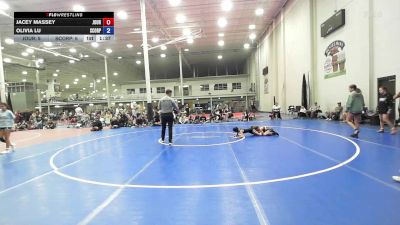 70 lbs Rr Rnd 6 - Olivia Lu, Scorpions - Girls vs Jacey Massey, Journeymen Wrestling - Girls