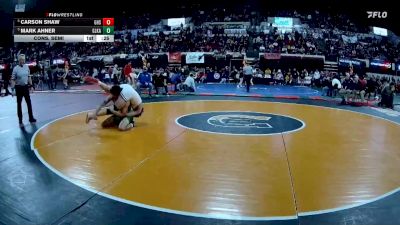 AA - 175 lbs Cons. Semi - Mark Ahner, Glacier (Kalispell) vs Carson Shaw, Gallatin (Bozeman)