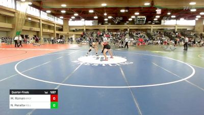 126 lbs Quarterfinal - Michael Roman, Bergenfield vs Nicolas Peralta, River Dell