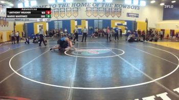 215 lbs Champ. Round 2 - Anthony Weaver, Wellington Community Hs vs Mario Martinez, Charlotte Hs