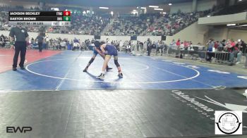 96 lbs Quarterfinal - Jackson Beckley, Team Tulsa Wrestling Club vs Daeton Brown, Shelton Wrestling Academy