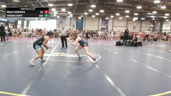 132 lbs Rr Rnd 1 - Belle Konopka, Elite NJ Black vs Viviana Soto, Cheyenne Ladies Wrestling Club