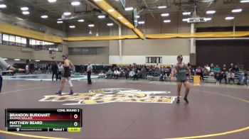174 lbs Cons. Round 2 - Matthew Beard, Defiance vs Brandon Burkhart, Baldwin Wallace