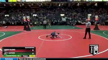 85 lbs Quarterfinal - Aiden Elkins, NRK1 vs Jett Haynes, OCGA