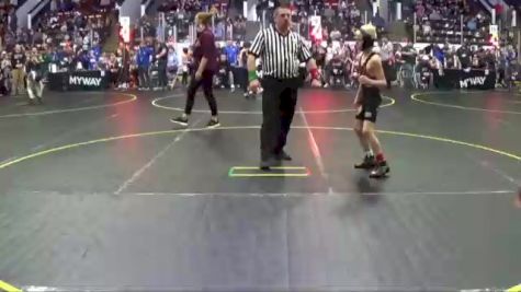 80 lbs Cons. Round 2 - Kaleb Ripley, Wildcat WC - Lakeview vs Tj Landrum, Algonac Mat Rats