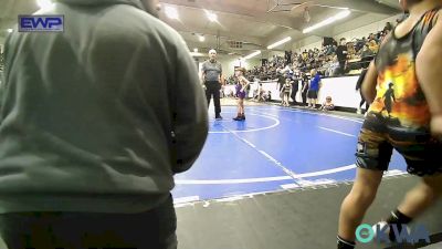 55 lbs Consi Of 4 - Luke Sandlin, Vian Wrestling Club vs Deacon Alfaro, Grove Takedown Club