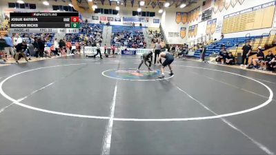 150 lbs Quarterfinals (8 Team) - Ronden Ricks, Flagler Palm Coast vs Josue Batista, Hagerty