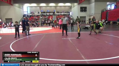 50 lbs Cons. Round 2 - Avery Rodriguez, Buckhorn Youth Wrestling vs Caleb Grays, Tennesse Valley Wrestling