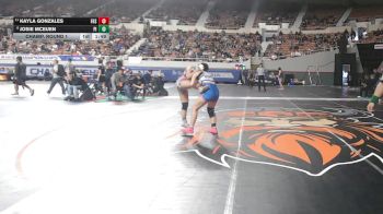 128-D2 Champ. Round 1 - Kayla Gonzales, Flagstaff High School vs Josie McEuen, Pima High School
