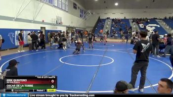 120 lbs 5th Place Match - Erik Quintero, Big Dog Ranch vs Oscar De La Torre, Santa Monica Hs