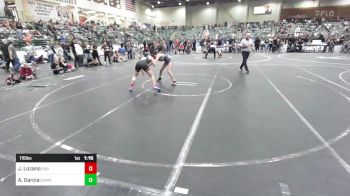 116 lbs Quarterfinal - Janessa Lozano, 208 Spartans vs Angelene Garcia, Damonte Mustangs WC